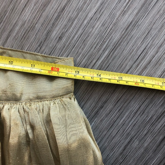 GOLD MAXI LEHENGA SKIRT - Picture 5 of 5